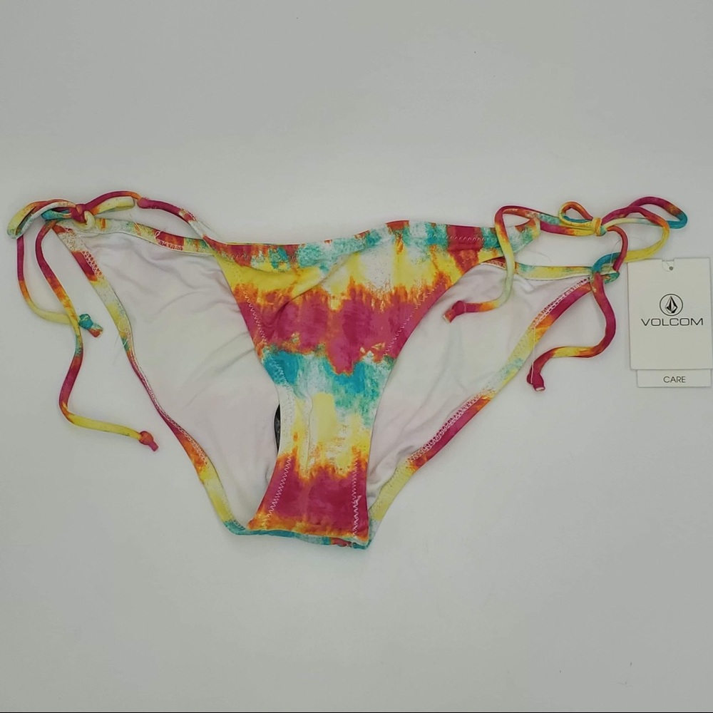 Volcom Swimsuit Bottoms String Bikini Tie Dye